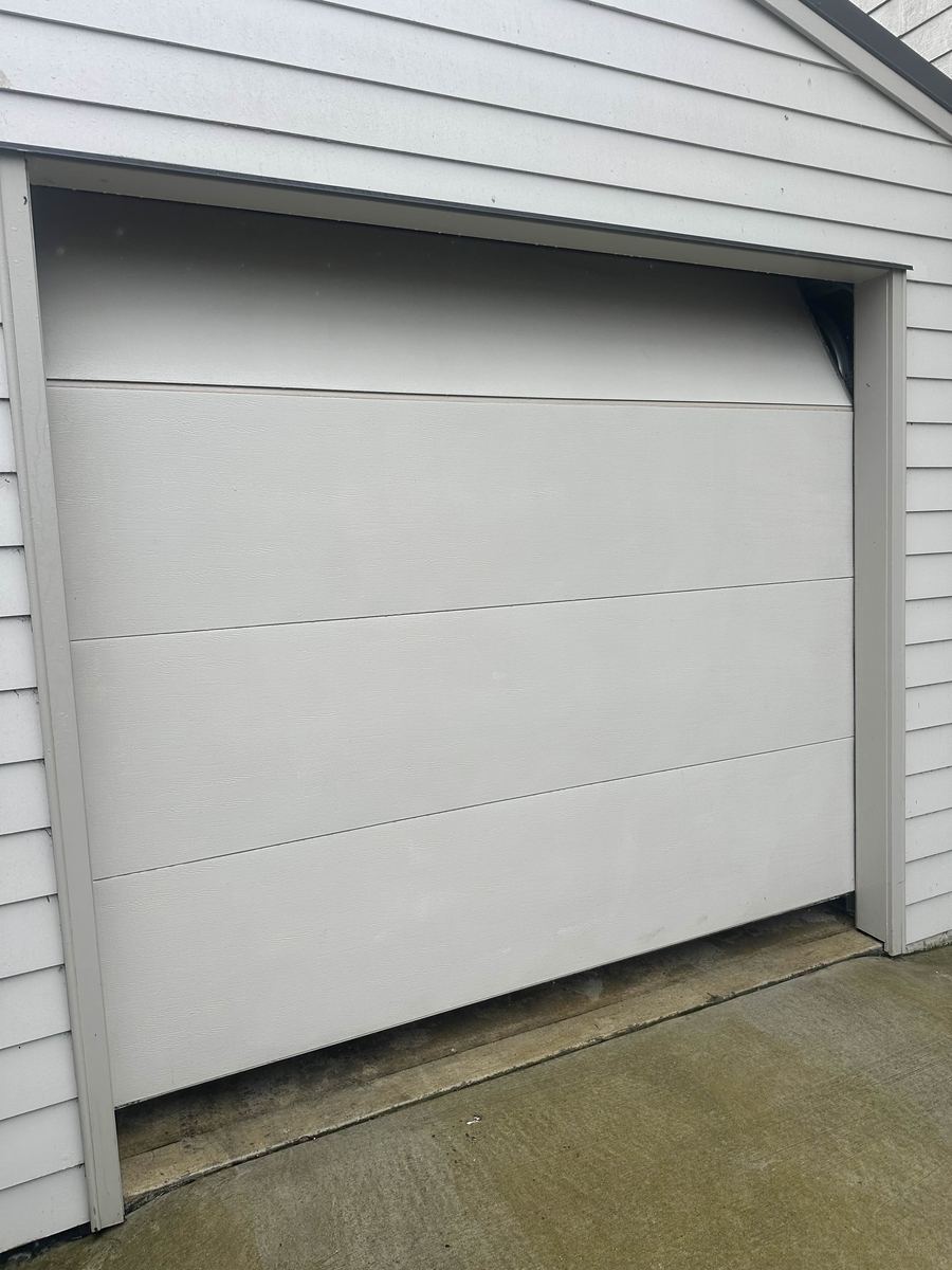 Contemporary garage door profile, Auckland home